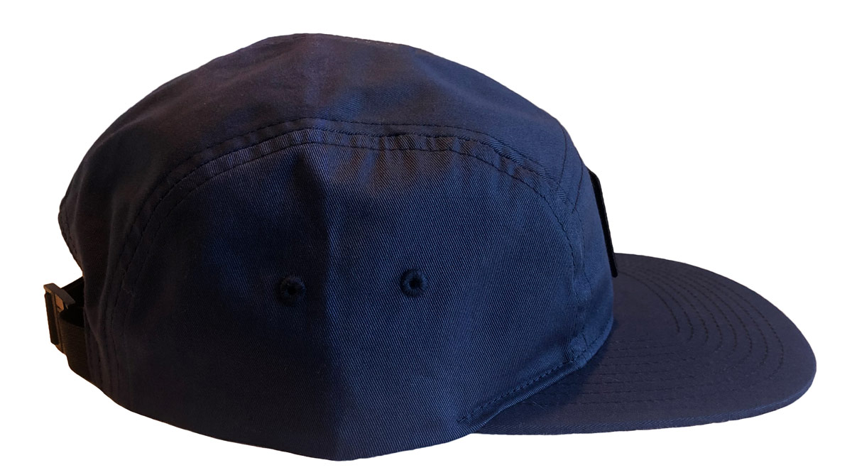 Navy Blue Hat with White Philippe's Logo with Adjustable Release Buckle