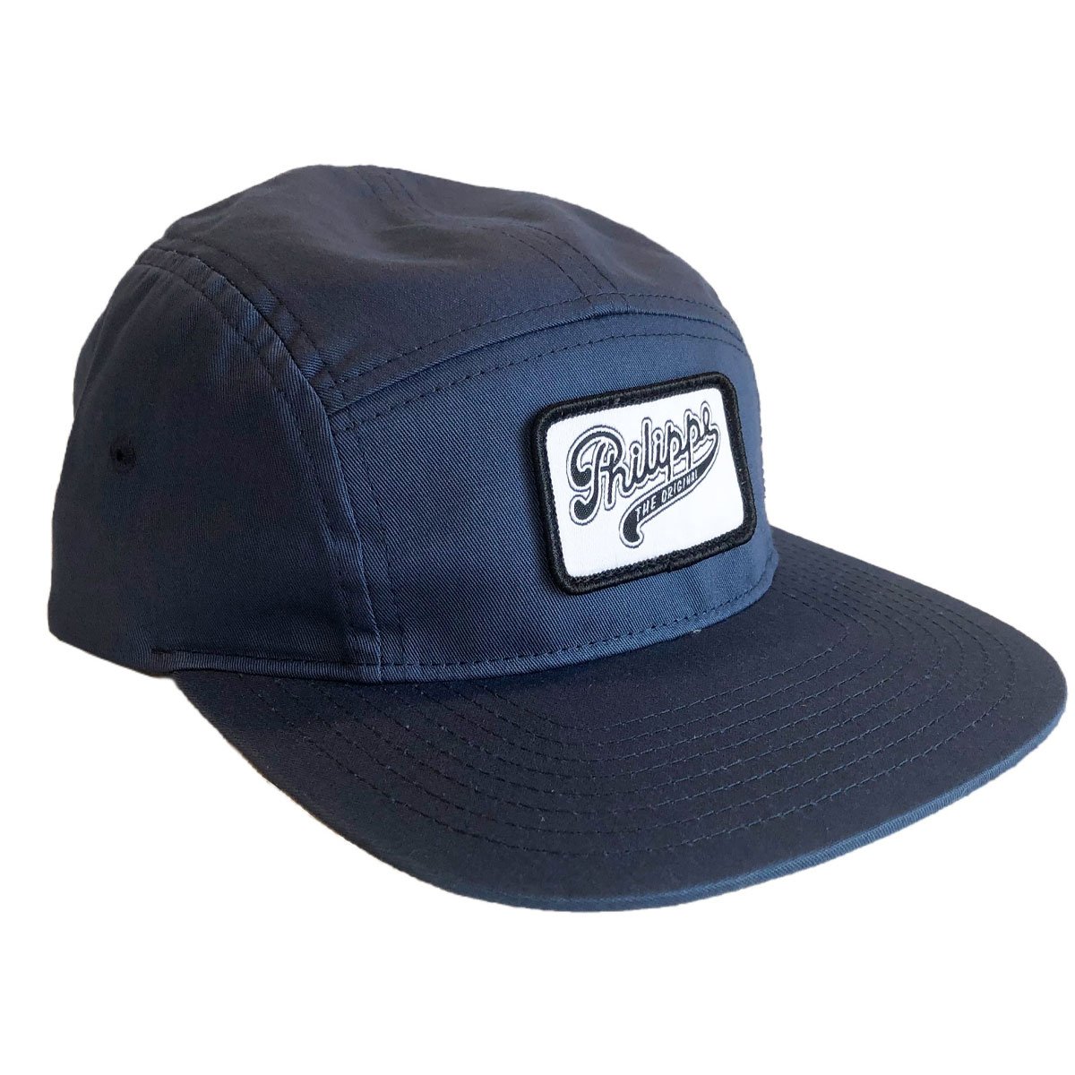 Navy Blue Hat with White Philippe's 